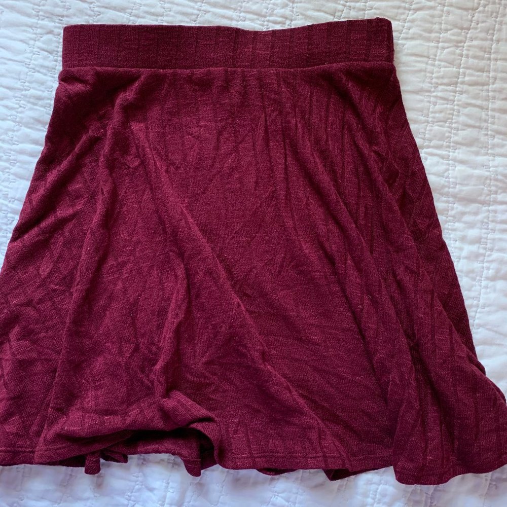 Burgundy Skirt